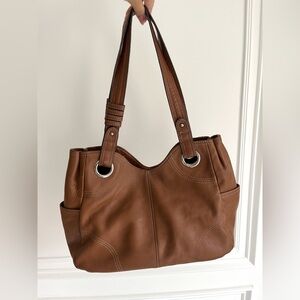 TIGNANELLO Brown Leather Tote Bag